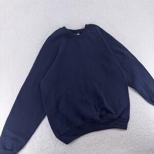 vintage 90s BLANK DARK BLUE LEE CREWNECK SWEATSHIRT MEDIUM/LARGE